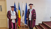 Ректорът на Русенския университет бе удостоен с титлата ДХК на Университета в Питещи